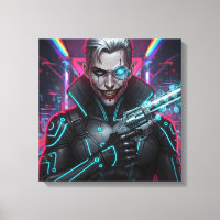 Chrome Harlequin Canvas Print