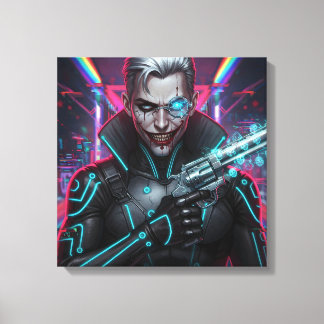 Chrome Harlequin Canvas Print