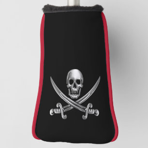 Chrome Jolly Roger Golf Head Cover