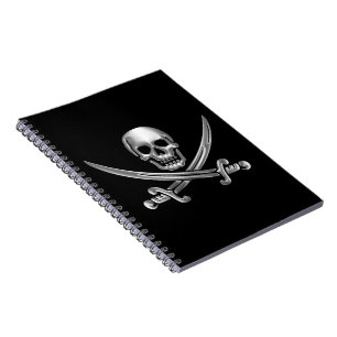 Chrome Jolly Roger Notebook
