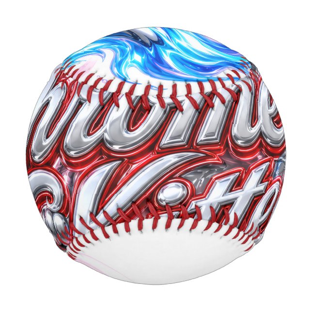 CHROME KITTEN Collectible Baseball  (Front)