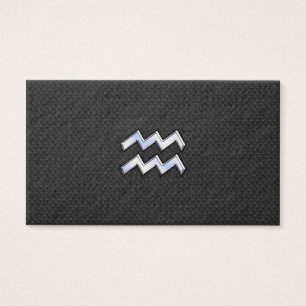 Chrome like Aquarius Zodiac Symbol on snake