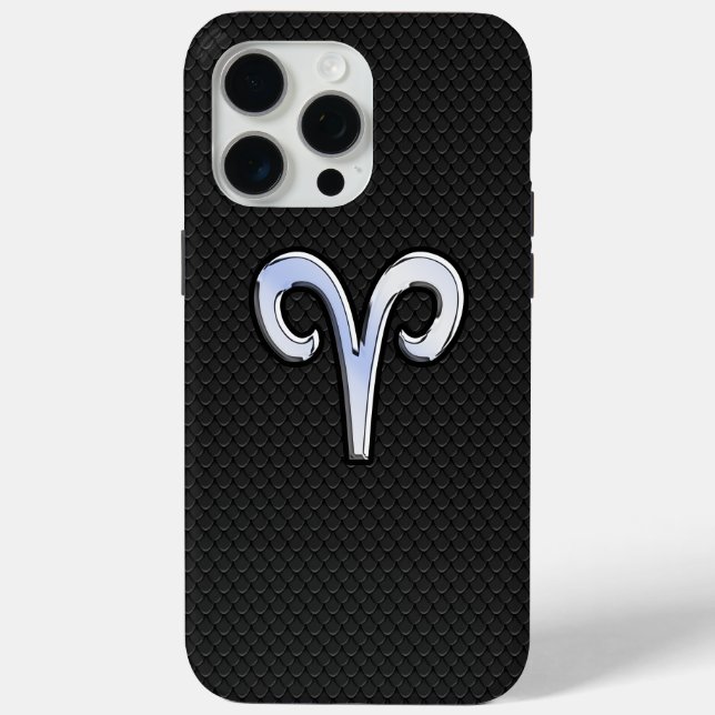 Chrome Like Aries Zodiac Sign Case-Mate iPhone Case (Back)