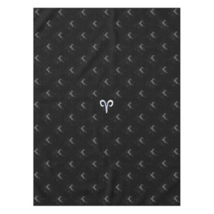 Chrome like Aries Zodiac Sign on Hevelius Tablecloth