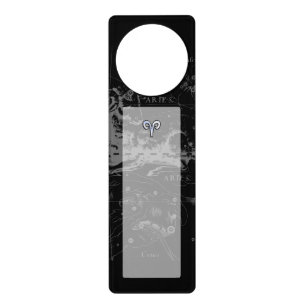 Chrome like Aries Zodiac Symbol on Hevelius 1690 Door Hanger