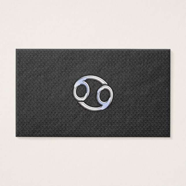 Chrome Like Cancer Zodiac Sign (Front)