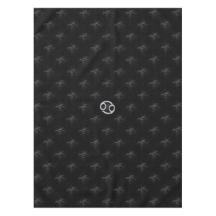 Chrome like Cancer Zodiac Sign on Hevelius Tablecloth