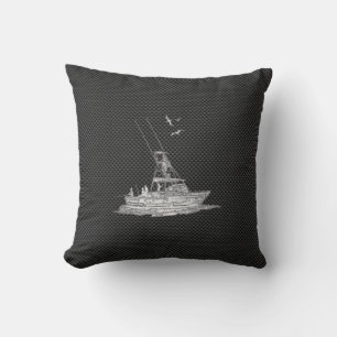Chrome Like Fishing Boat on Carbon Fibre Cushion