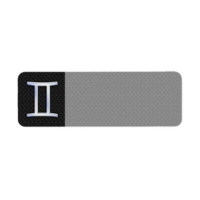 Chrome Like Gemini Zodiac Sign (Front)
