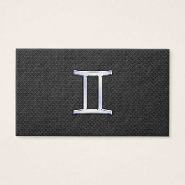 Chrome Like Gemini Zodiac Sign (Front)