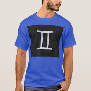 Chrome Like Gemini Zodiac Symbol T-Shirt