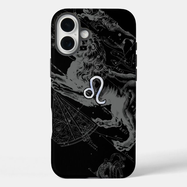 Chrome like Leo Zodiac Sign on Hevelius 1690 Case-Mate iPhone Case (Back)