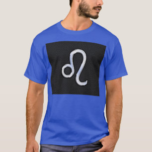 Chrome Like Leo Zodiac Sign on snake skin T-Shirt