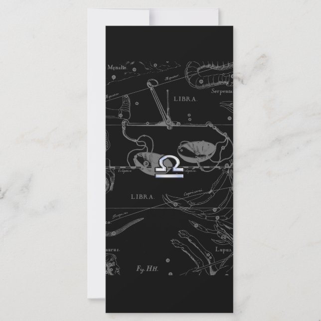 Chrome like Libra Zodiac Sign on Hevelius (Front)