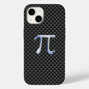 Chrome Like Pi Symbol on Carbon Fiber Case-Mate iPhone 14 Case