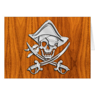 Chrome Like Pirate on Teak Veneer