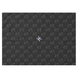 Chrome like Pisces Zodiac Sign on Hevelius Tablecloth