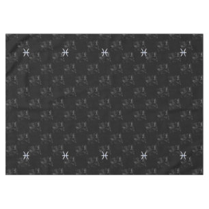 Chrome like Pisces Zodiac Sign on Hevelius Tablecloth