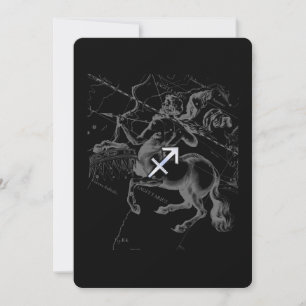 Chrome Like Sagittarius Zodiac Sign Hevelius Decor