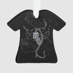 Chrome like Scorpio Zodiac Sign on Hevelius 1690 Ornament