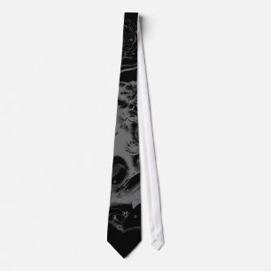 Chrome like Taurus Zodiac on Hevelius Black Tie