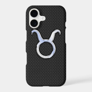 Chrome Like Taurus Zodiac Sign on Snake Skin