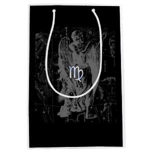 Chrome like Virgo Zodiac Sign on Hevelius Medium Gift Bag