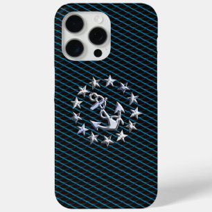 Chrome Like Yacht Flag Automotive Grille Print iPhone 15 Pro Max Case