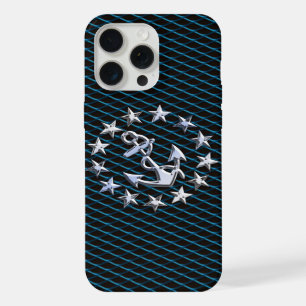 Chrome Like Yacht Flag Automotive Grille Print iPhone 15 Pro Max Case