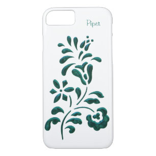 Chrome Look Floral iPhone 7 Case