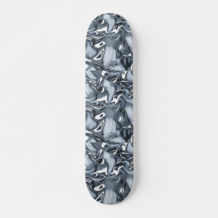 Chrome Metallic Flow Skateboard
