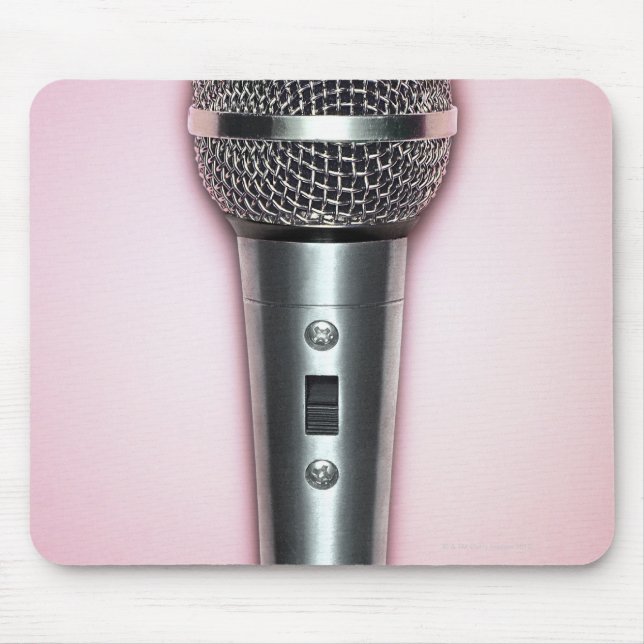 Chrome Microphone Mouse Mat (Front)