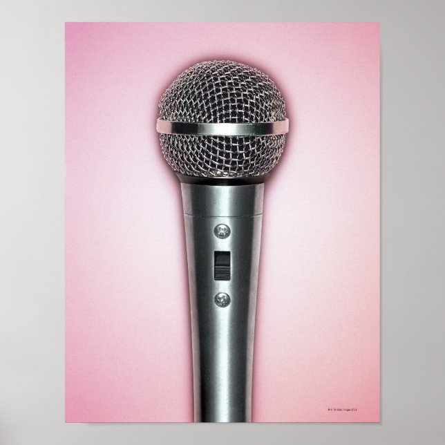 Chrome Microphone Poster (Front)