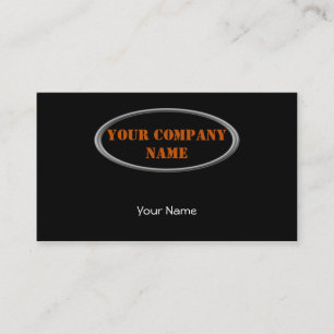 Chrome on Black Business Card