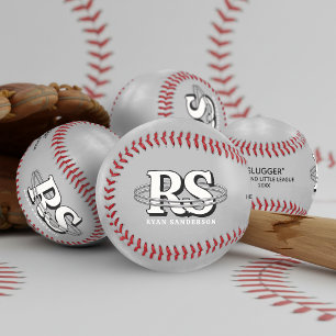 Chrome Orbit Monogram Initials Any Colour ID1331 Baseball