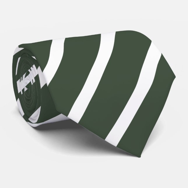 chrome oxide green striped tie (Rolled)