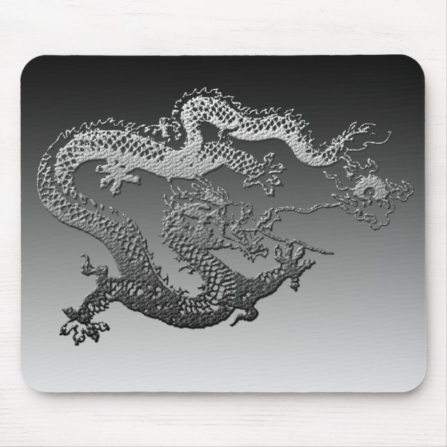 Chrome Paint Dragon Mouse Mat (Front)