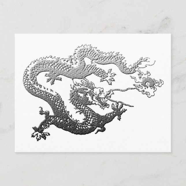 Chrome Paint Dragon Postcard (Front)