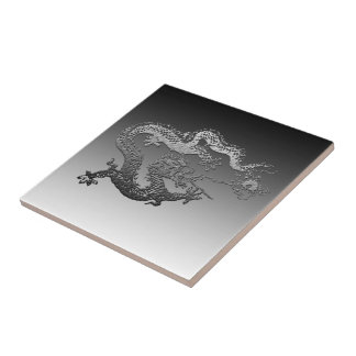 Chrome Paint Dragon Tile