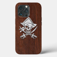 Chrome Pirate onWet Mahogany Print