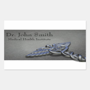 Chrome Professional Medical Caduceus - Sticker