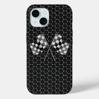 Chrome Racing Flags on Honeycombs