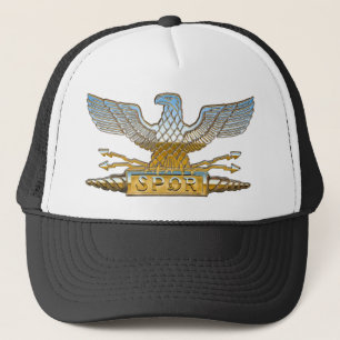 Chrome Roman Eagle Trucker Hat