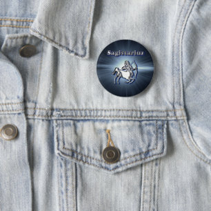 Chrome Sagittarius 6 Cm Round Badge