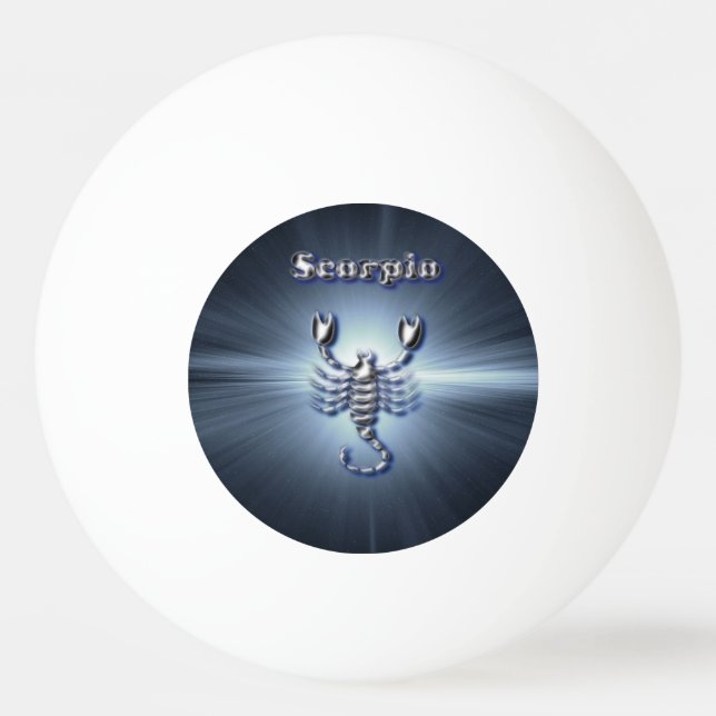 Chrome Scorpio Ping Pong Ball (Back)