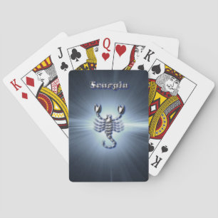 Chrome Scorpio Playing Cards