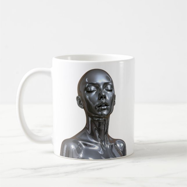 Chrome Serenity Coffee Mug (Left)