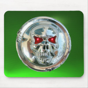 CHROME SKULL , Green Emerald Mouse Mat