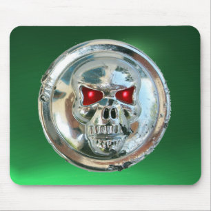 CHROME SKULL , Green Jade Mouse Mat