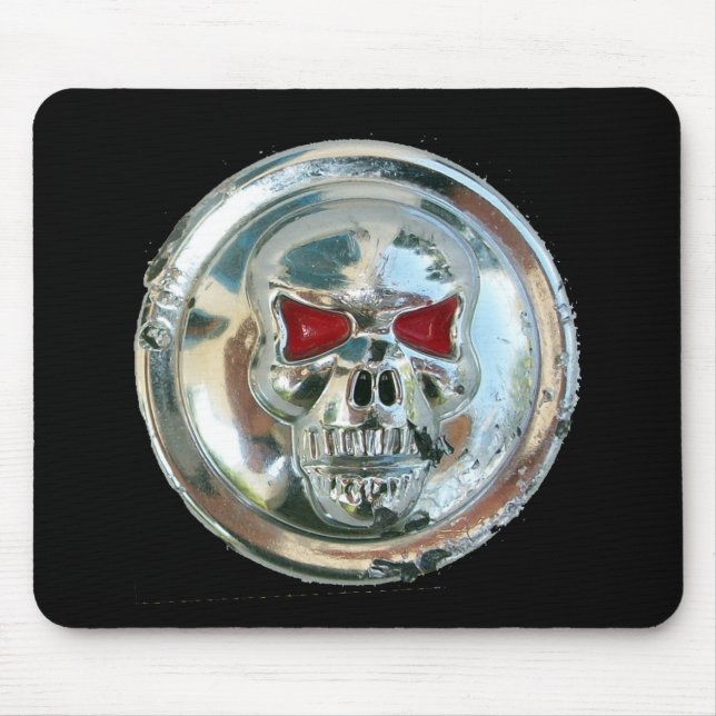 CHROME SKULL MOUSE MAT (Front)
